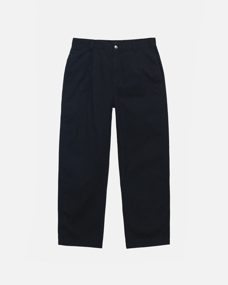 Black Stüssy Workgear Trouser Twill Pants | USA XEFZBH160