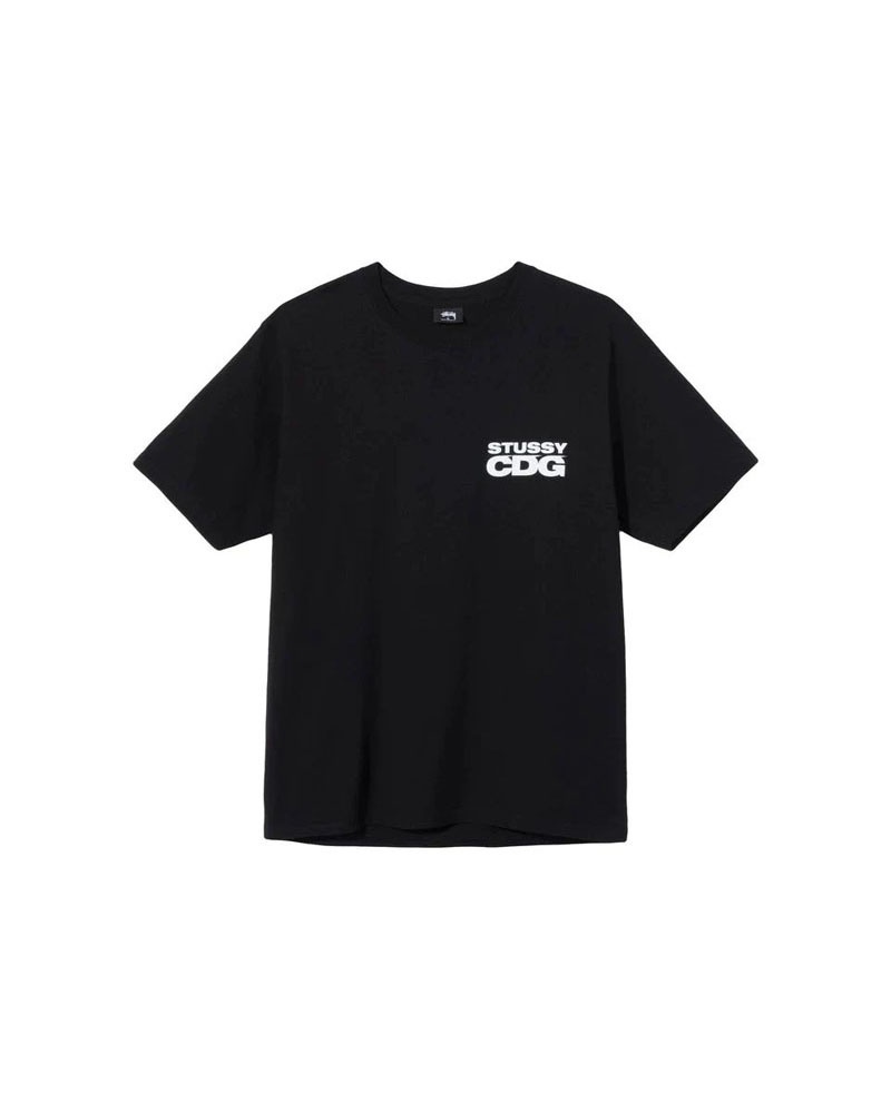 Black Stüssy X CDG T-Shirts | USA FOBSUY692