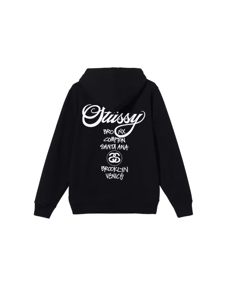 Black Stüssy X Dover Street Market Hoodie | USA RJWSVQ950