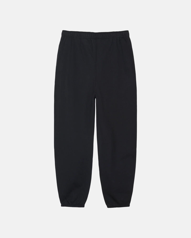 Black Stüssy & NK Stone Wash Fleece Sweatpants | USA QROYTP093