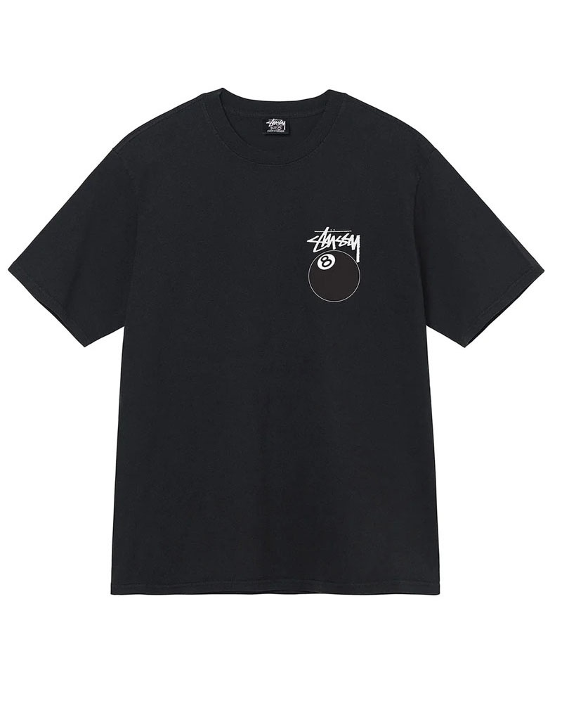 Black White Stüssy 8 Ball T-Shirts | USA NOVEHD867