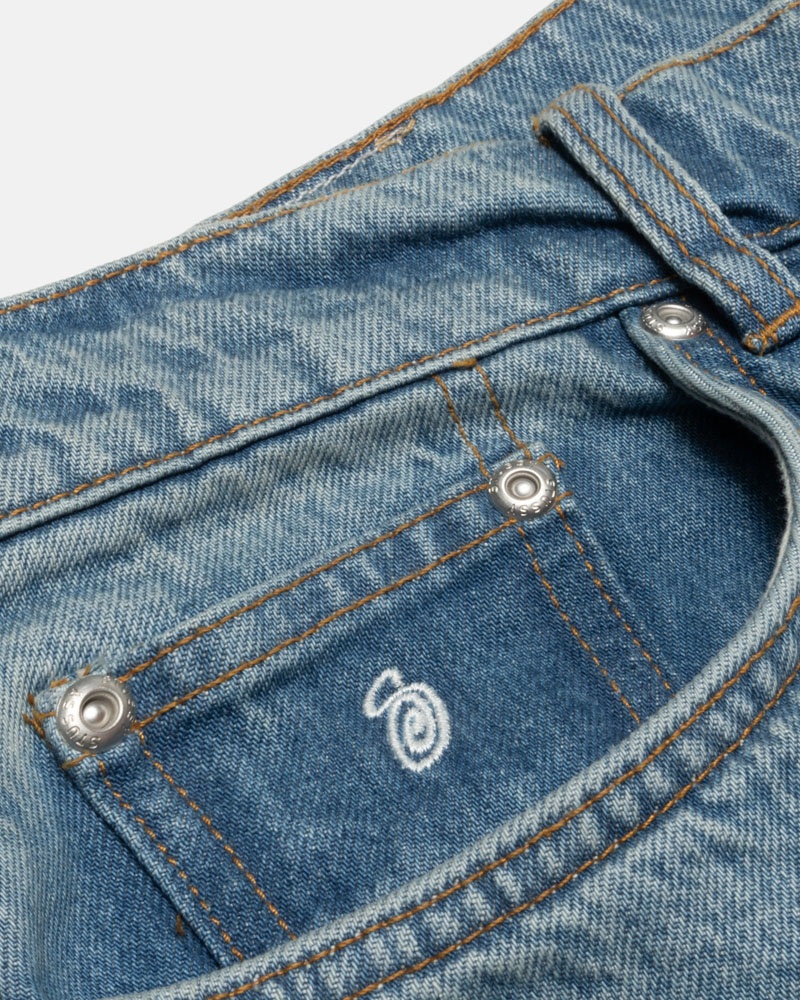 Blue Stüssy Big OL' Jean Denim Jeans | USA IVWEDM615