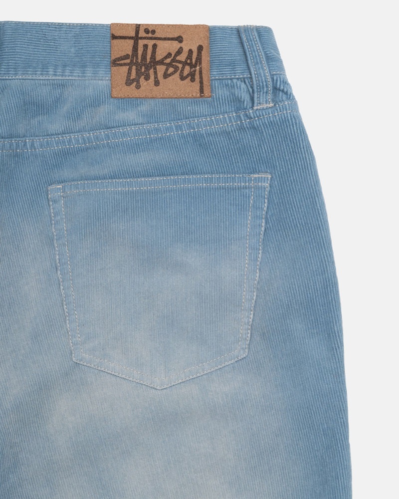 Blue Stüssy Big OL' Jean Faded Corduroy Jeans | USA YCRZFG871