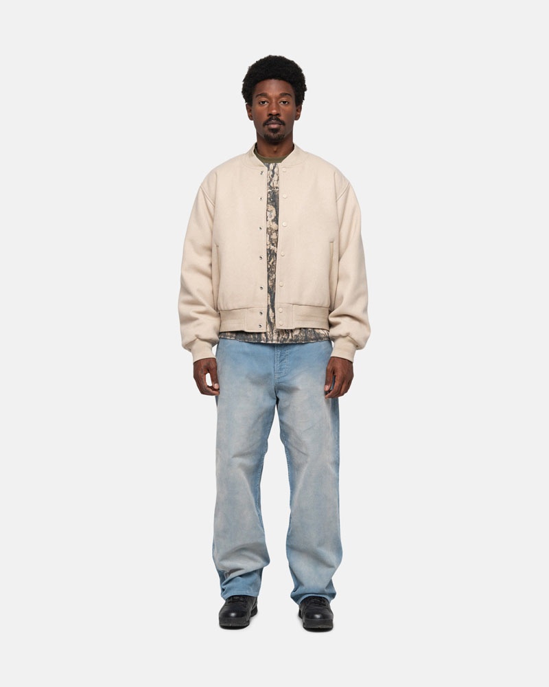 Blue Stüssy Classic Jean Faded Corduroy Jeans | USA KQOWUM587