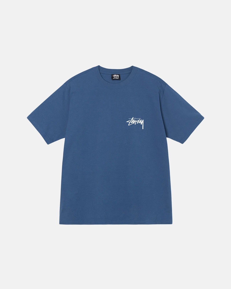 Blue Stüssy Diced Out T-Shirts | USA CLXTJY549