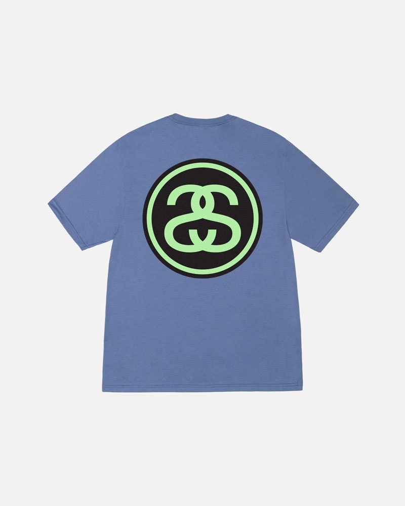 Blue Stüssy SS-Link Storm T-Shirts | USA YKFXQM596