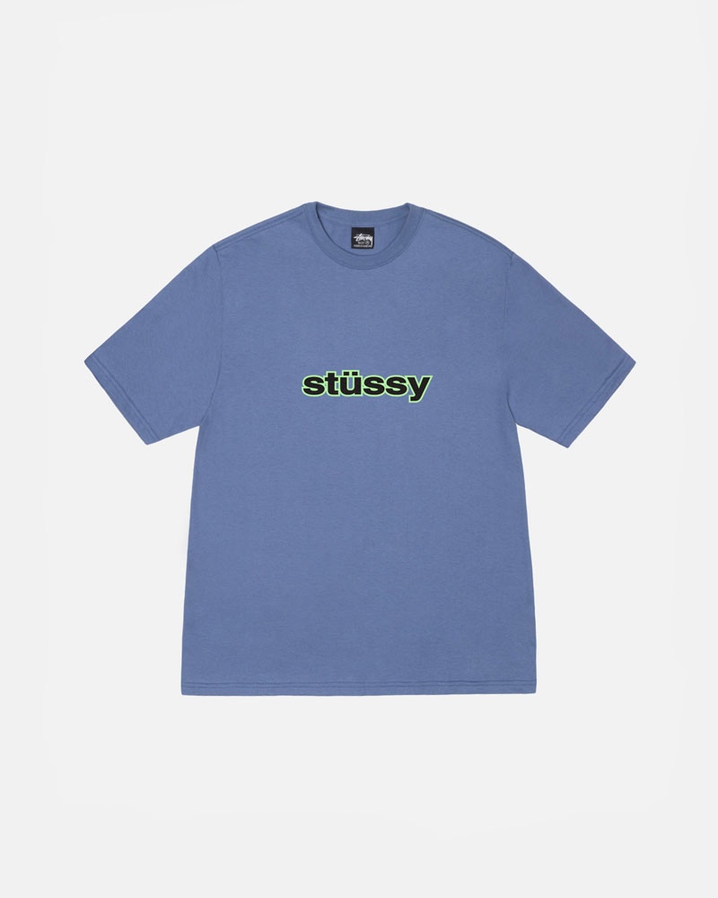 Blue Stüssy SS-Link T-Shirts | USA NCSLAE026