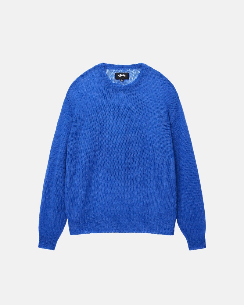 Blue Stüssy S Loose Knit Sweater | USA JBMYEK869