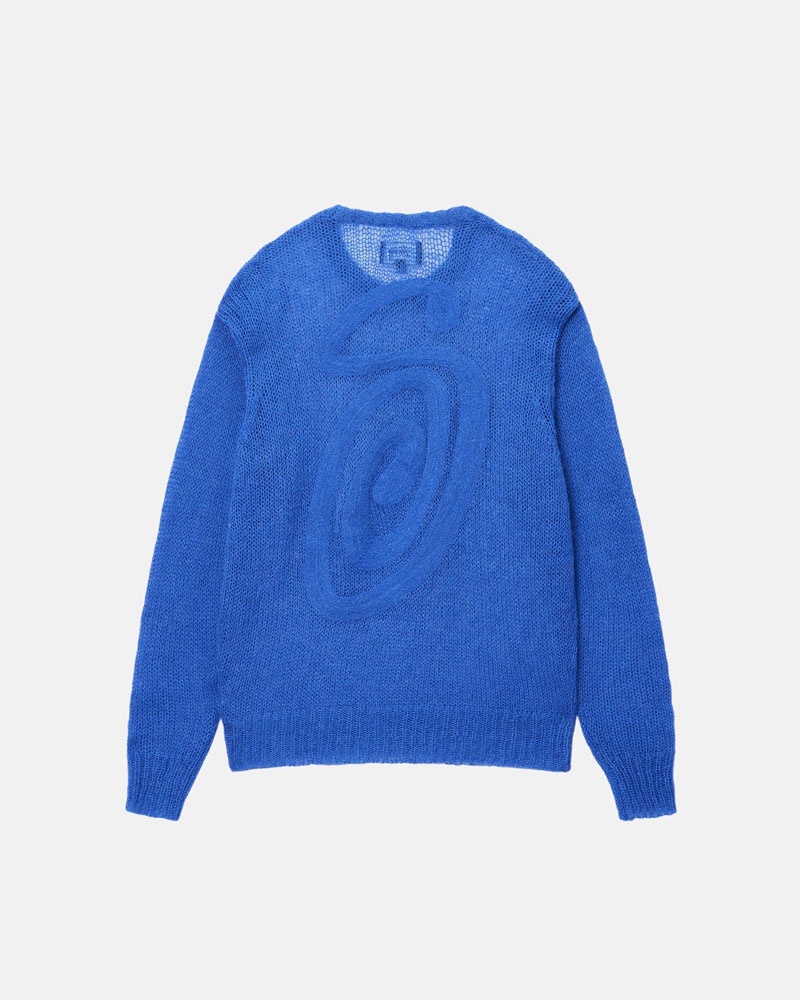 Blue Stüssy S Loose Knit Sweater | USA JBMYEK869