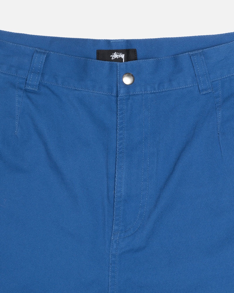 Blue Stüssy Workgear Trouser Twill Pants | USA YRKHEC314