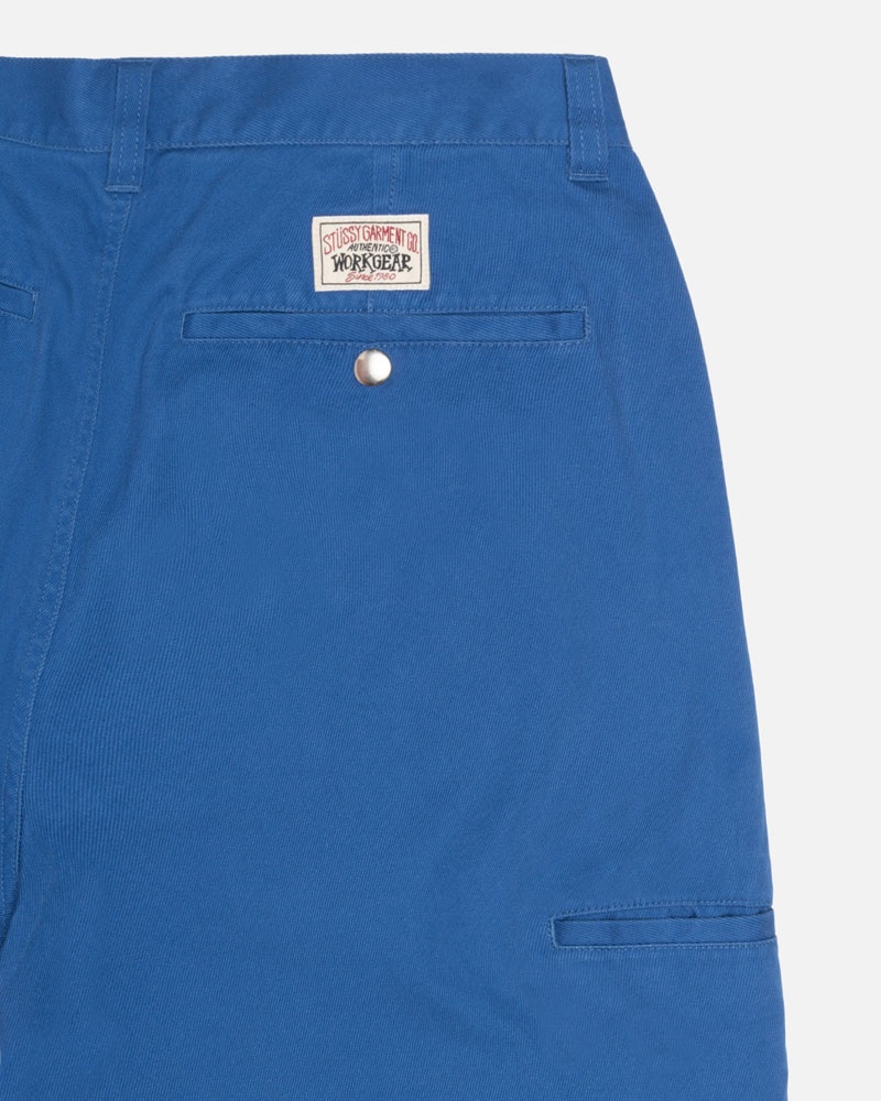 Blue Stüssy Workgear Trouser Twill Pants | USA YRKHEC314