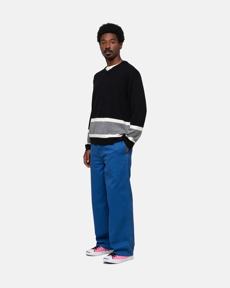 Blue Stüssy Workgear Trouser Twill Pants | USA YRKHEC314