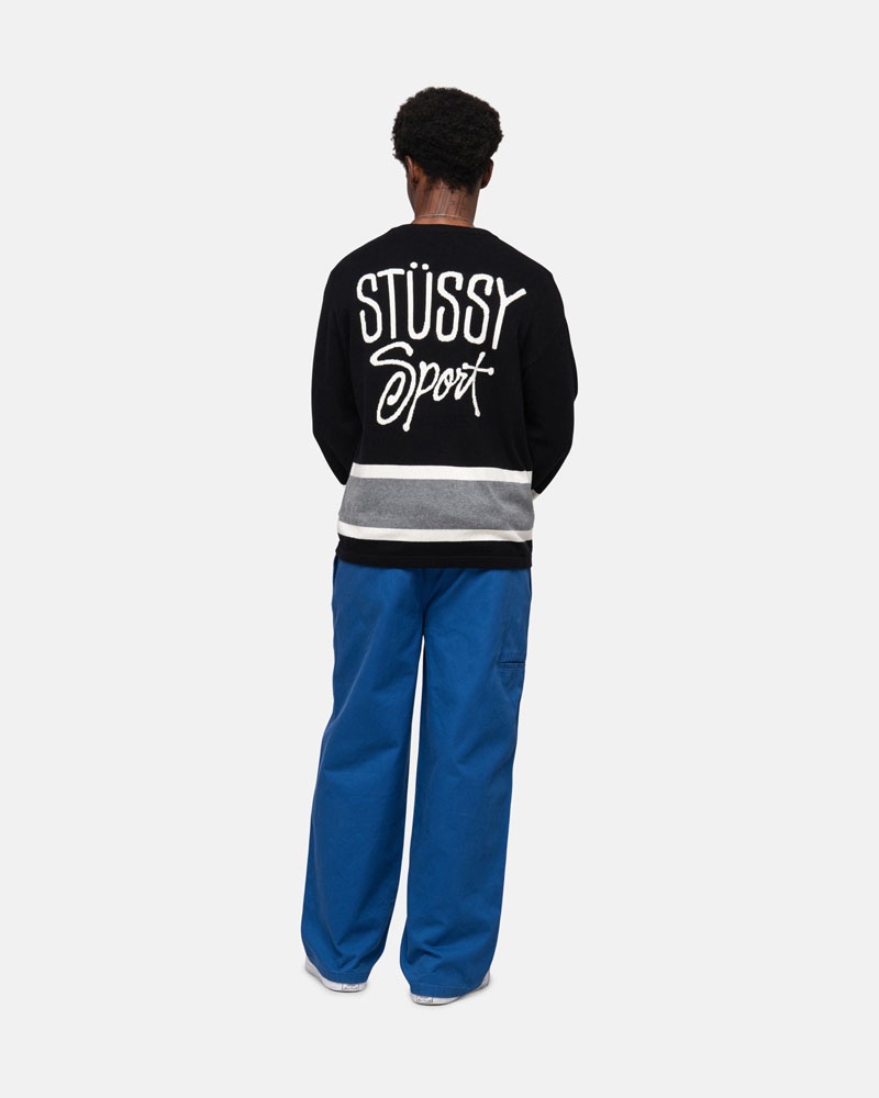 Blue Stüssy Workgear Trouser Twill Pants | USA YRKHEC314