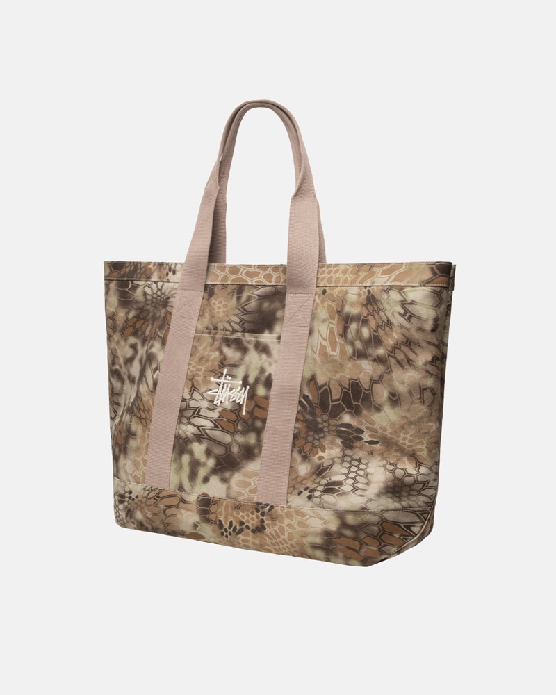 Brown Stüssy Canvas Extra Large Tote Bags | USA TEJXGP975