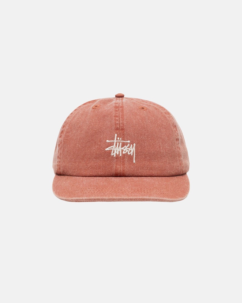 Brown Stüssy Low Pro Basic Washed Strapback Caps | USA KVAMXN327