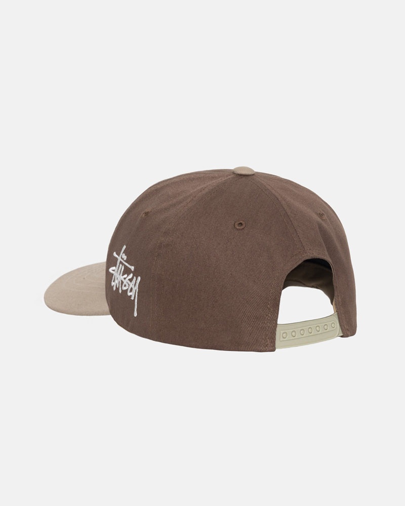 Brown Stüssy Low Pro Chenille S Snapback Caps | USA VRLQKT578