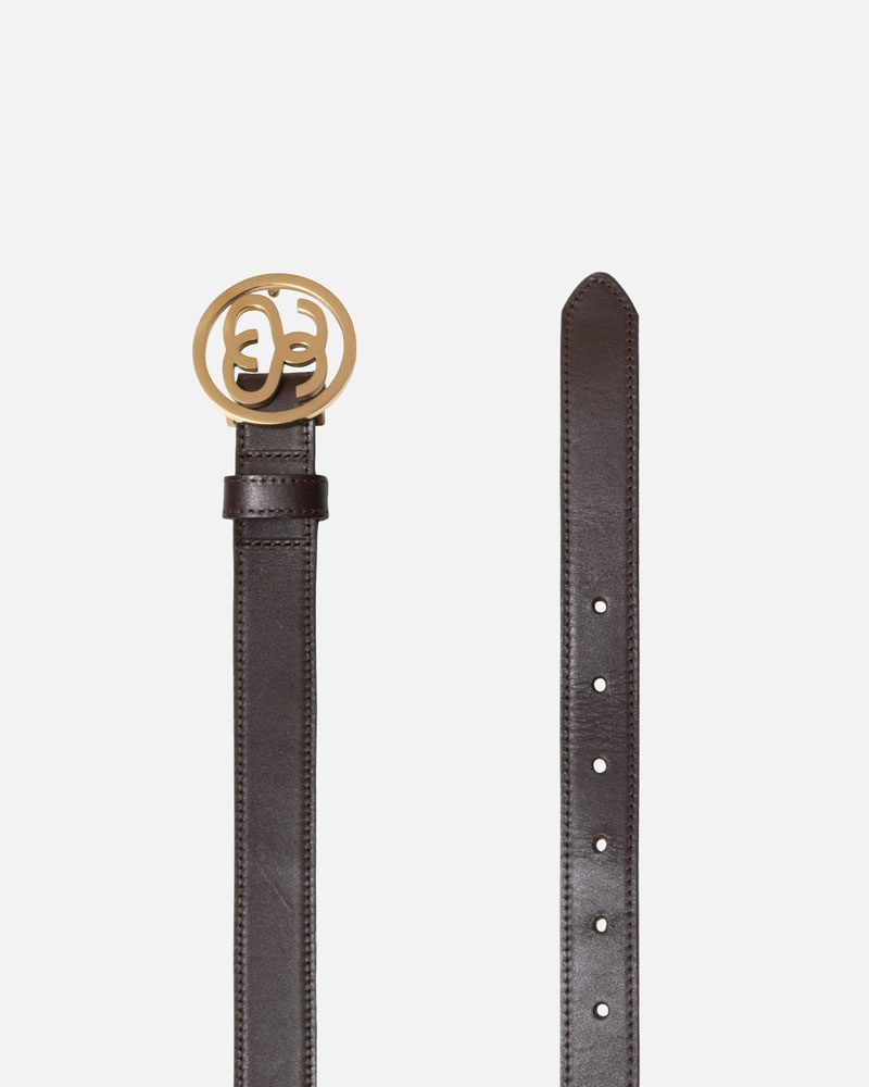 Brown Stüssy SS-Link Buckle Belts | USA RTFCBJ128