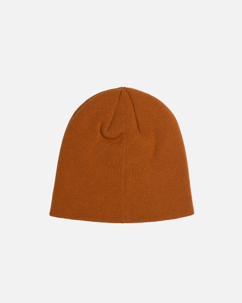 Brown Stüssy Skullcap Basic Beanie | USA JTEAGH854