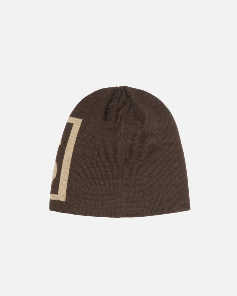 Brown Stüssy Skullcap SS Link Beanie | USA UZMYRV786