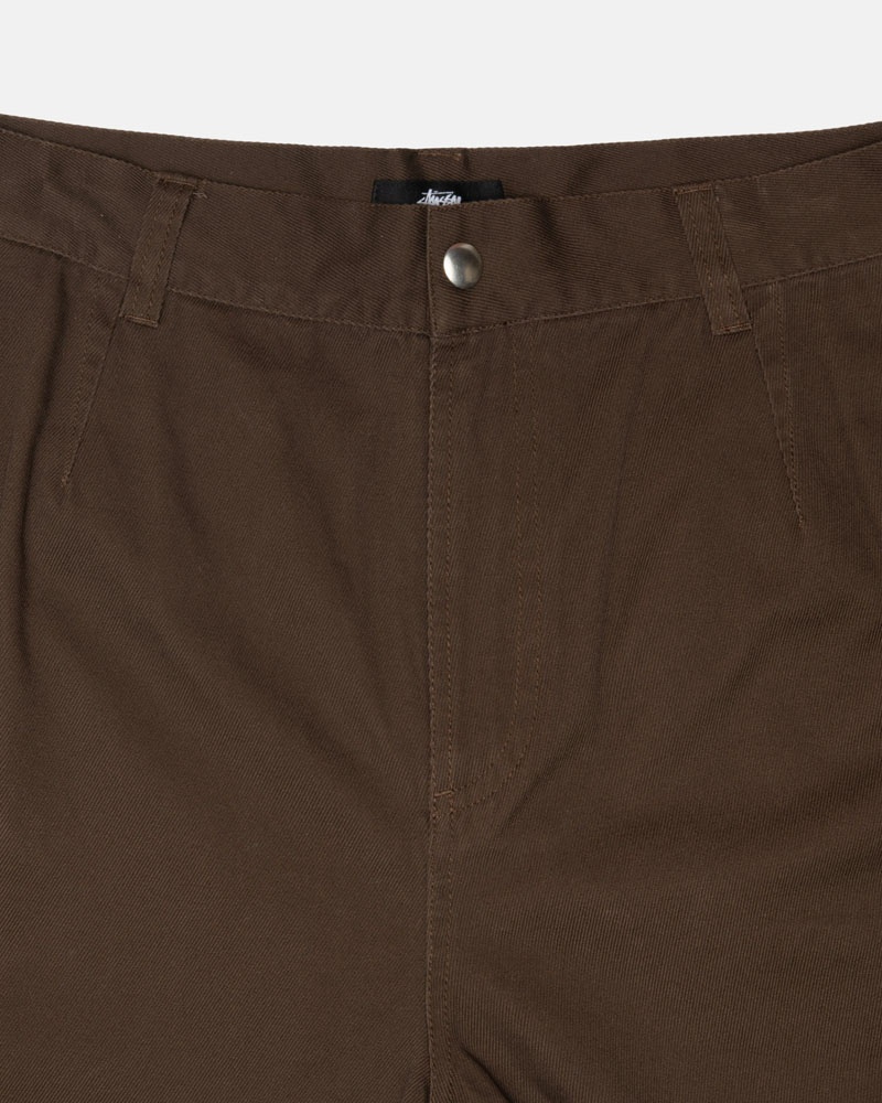 Brown Stüssy Workgear Trouser Twill Pants | USA RKDGIT604