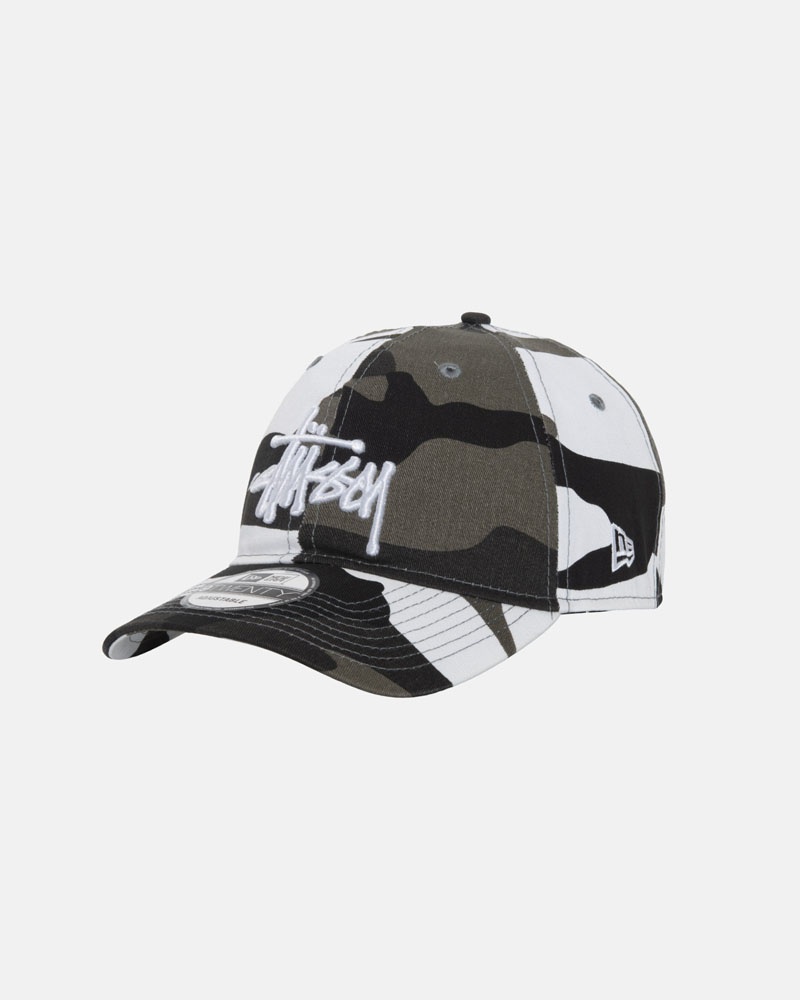 Camo Stüssy New Era 9Twenty Basic Strapback Caps | USA SLXWTU817