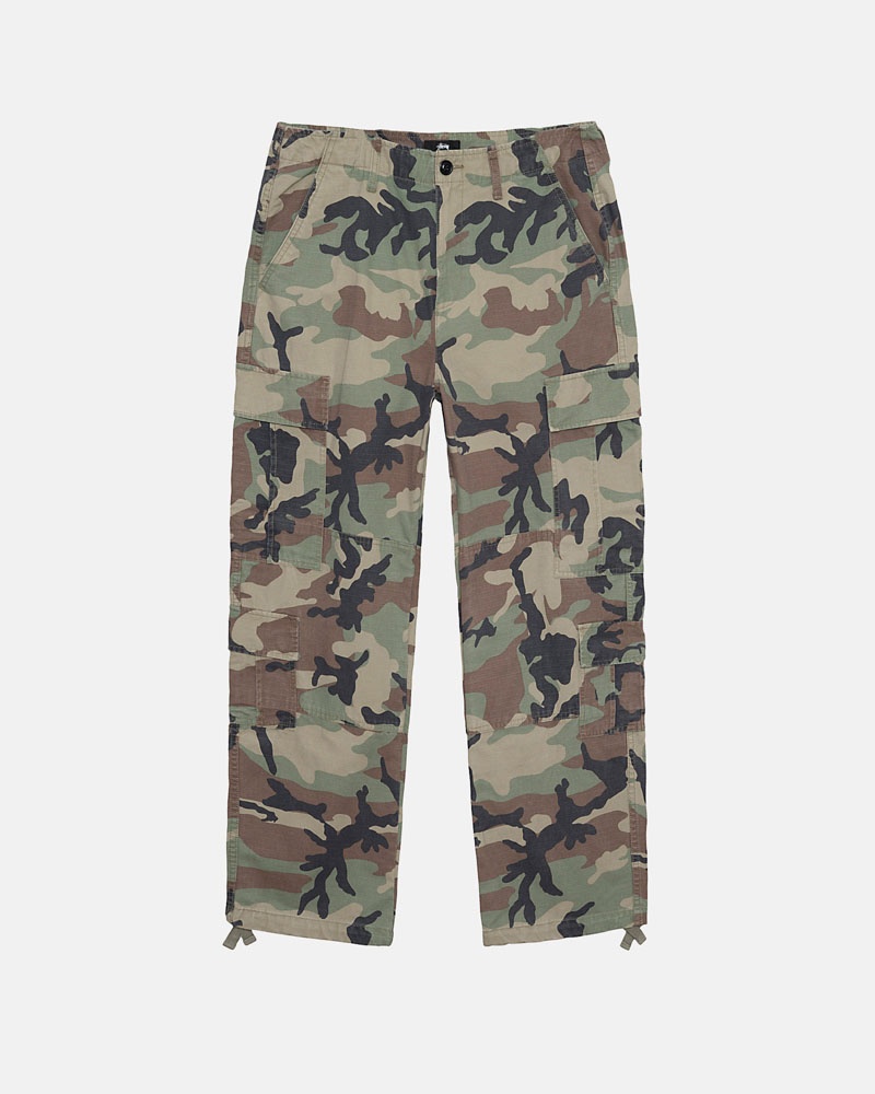 Camo Stüssy Surplus Cargo Ripstop Pants | USA BFIJCN143