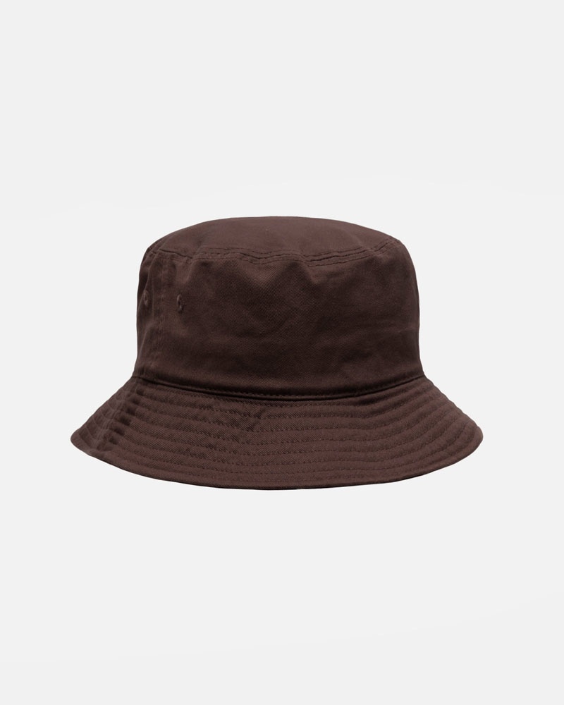 Chocolate Stüssy Bucket Big Stock Hats | USA CTWDXQ453