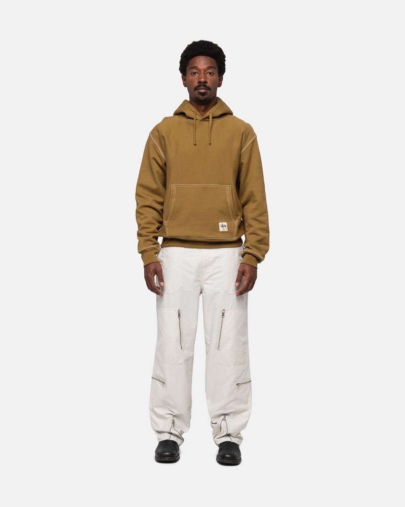 Cream Stüssy Nyco Flight Pants | USA IXDOKP092