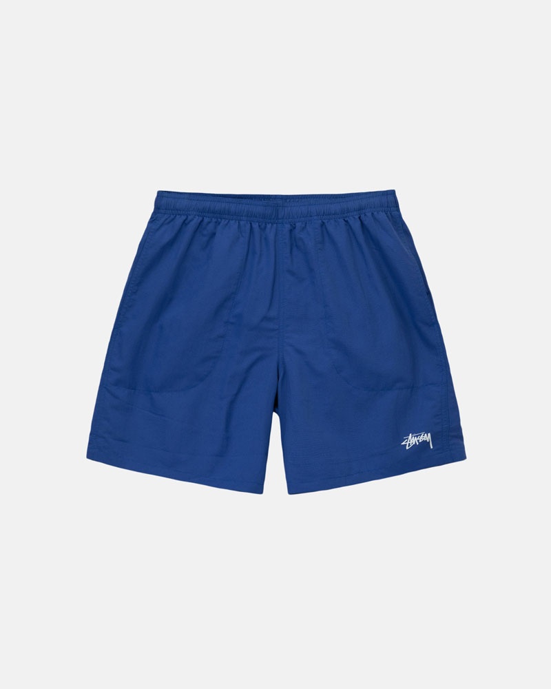 Deep Blue Stüssy Water Short Stock Shorts | USA KGCQXN957