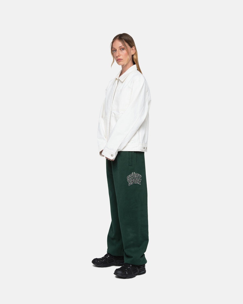 Deep Green Stüssy Sport Sweatpants | USA PTIRKL706