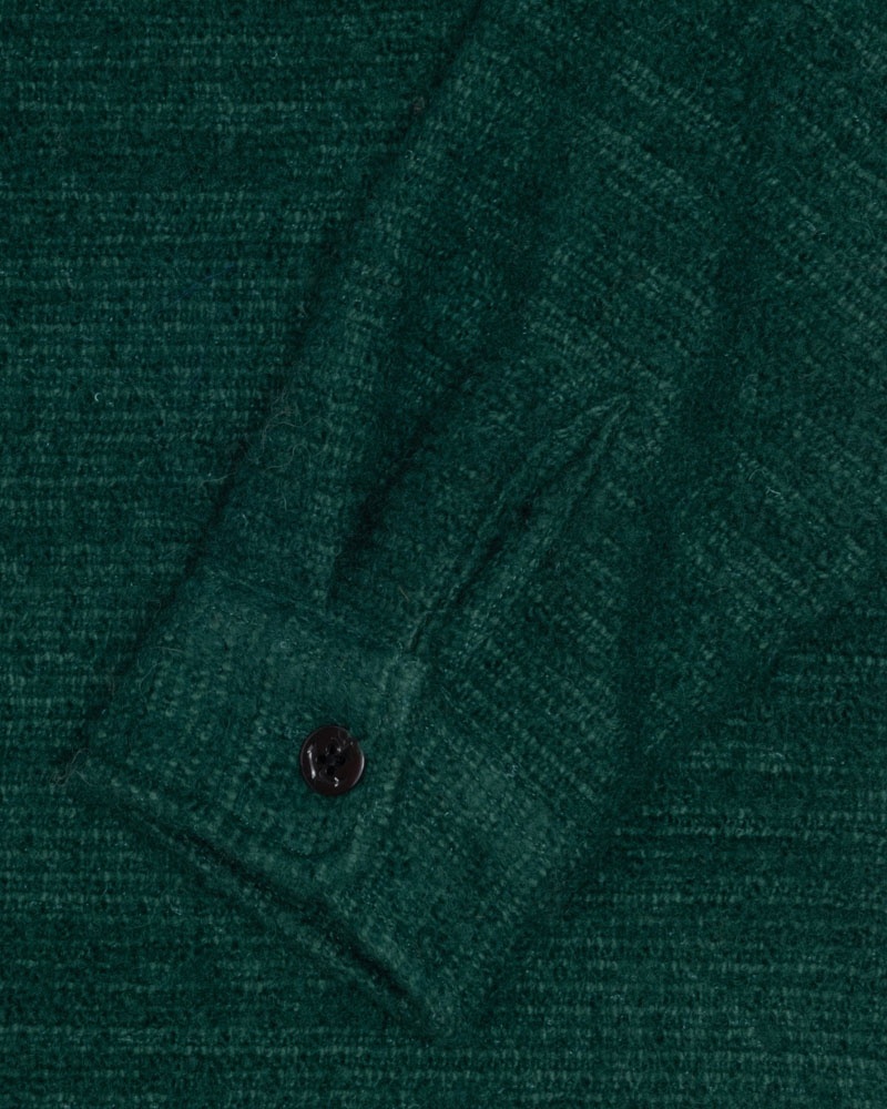 Green Stüssy Boucle Wool Cpo Shirts | USA GZRPVN173