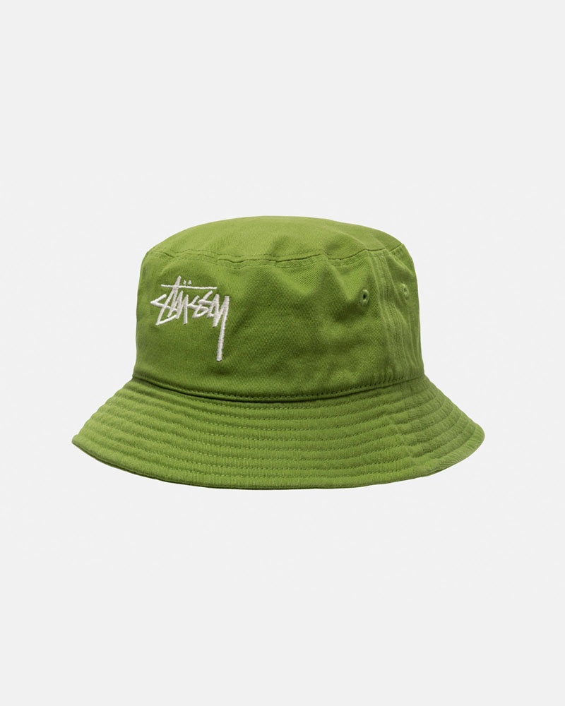 Green Stüssy Bucket Big Stock Hats | USA GQXVSA348