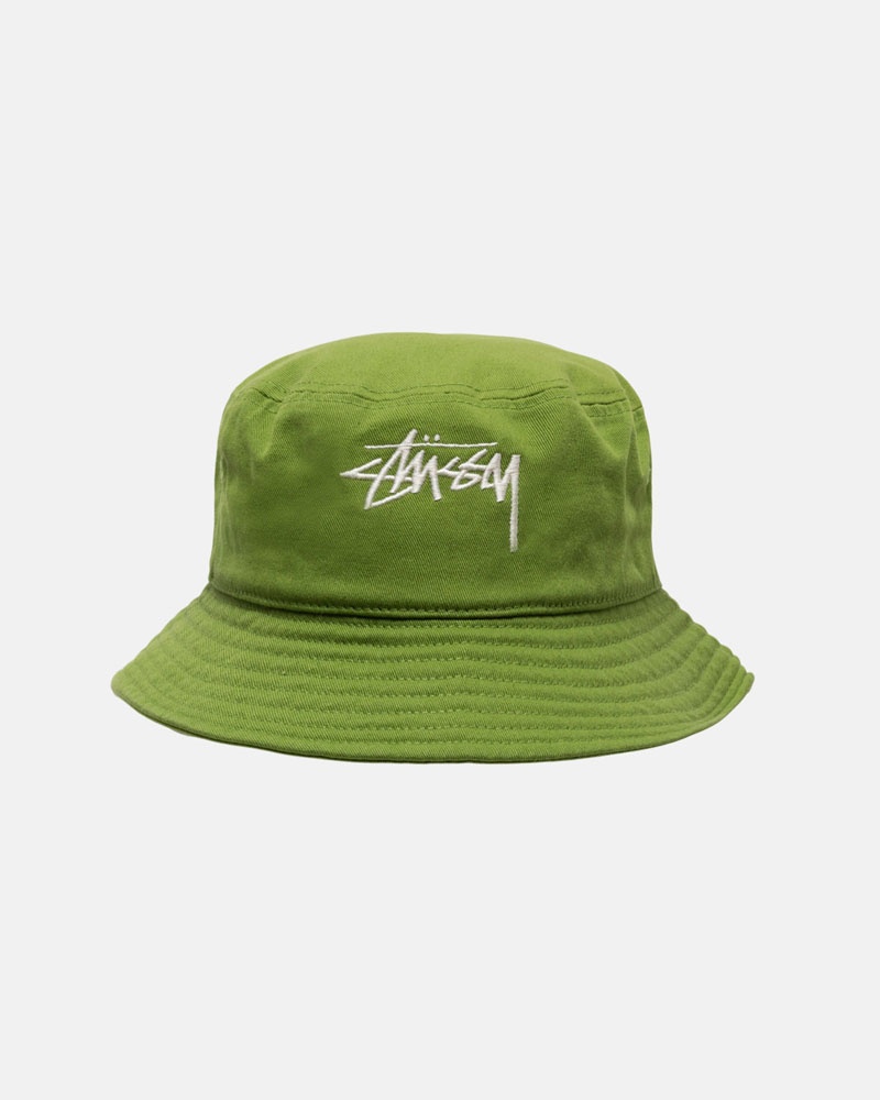 Green Stüssy Bucket Big Stock Hats | USA GQXVSA348