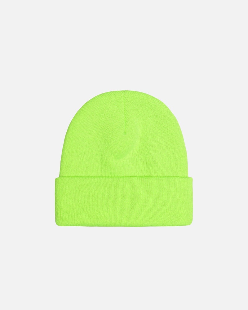 Green Stüssy Cuff Stock Beanie | USA TXGIBV364