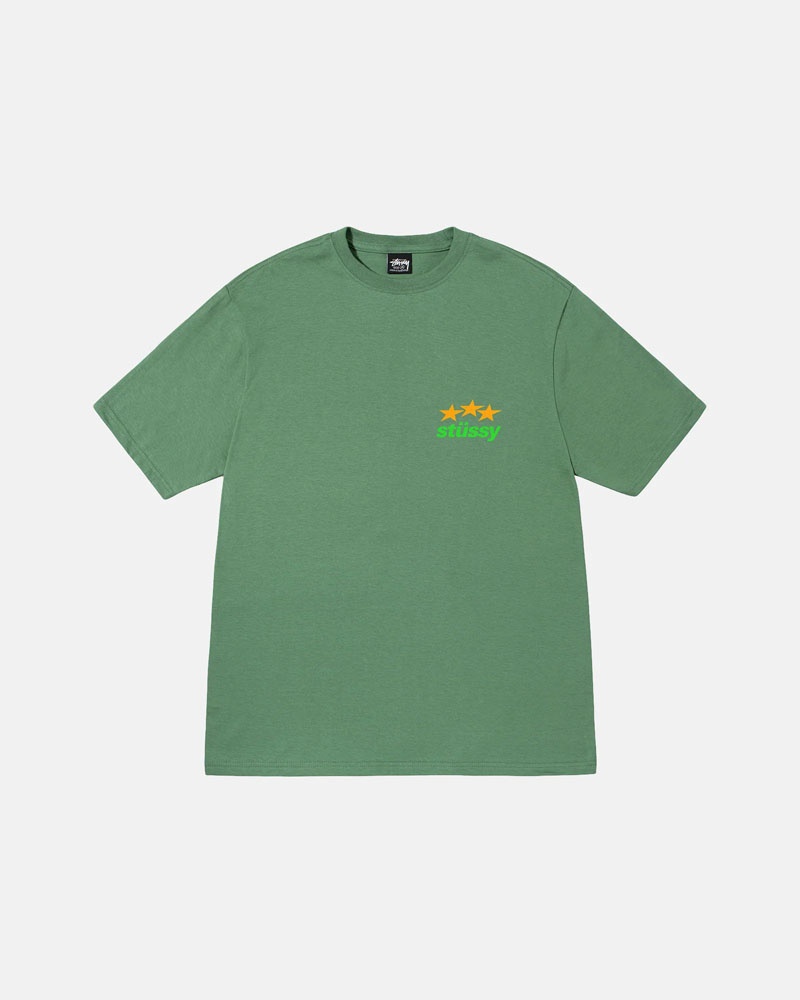 Green Stüssy Designs Usa T-Shirts | USA SEJDGI756