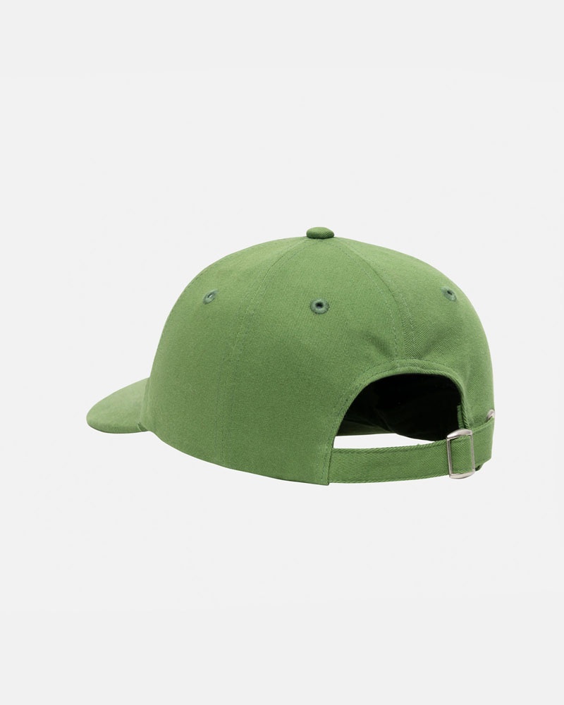 Green Stüssy Low Pro Basic Stock Strapback Caps | USA YLWXAR239