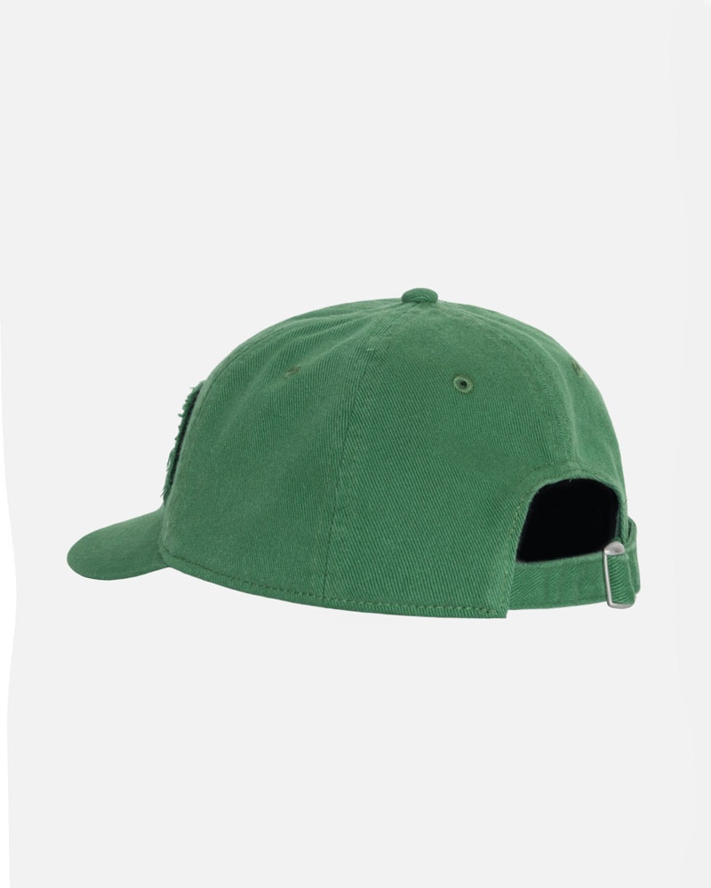 Green Stüssy Low Pro Copyright Applique Strapback Caps | USA SHBAFV348