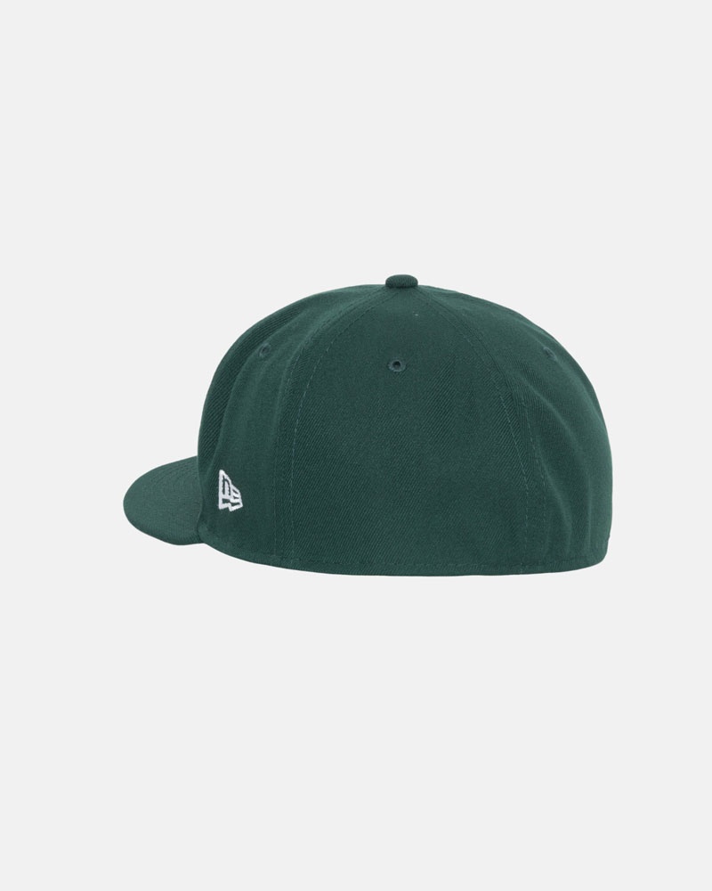 Green Stüssy New Era 59Fifty Curly S Caps | USA WCYHZL812