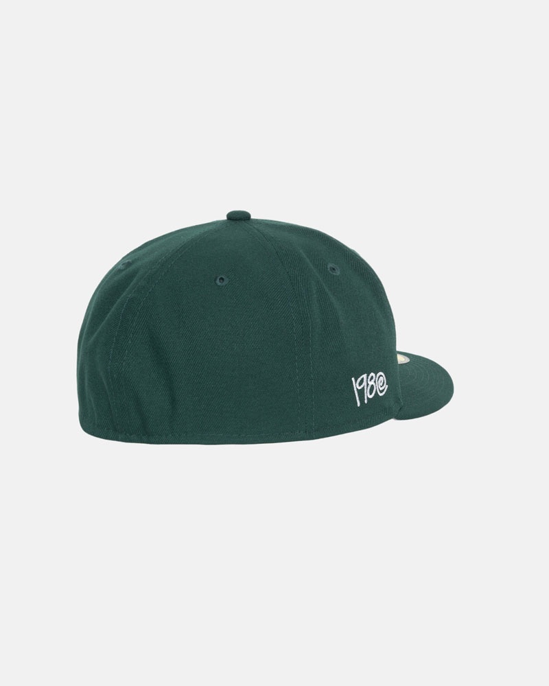 Green Stüssy New Era 59Fifty Curly S Caps | USA WCYHZL812