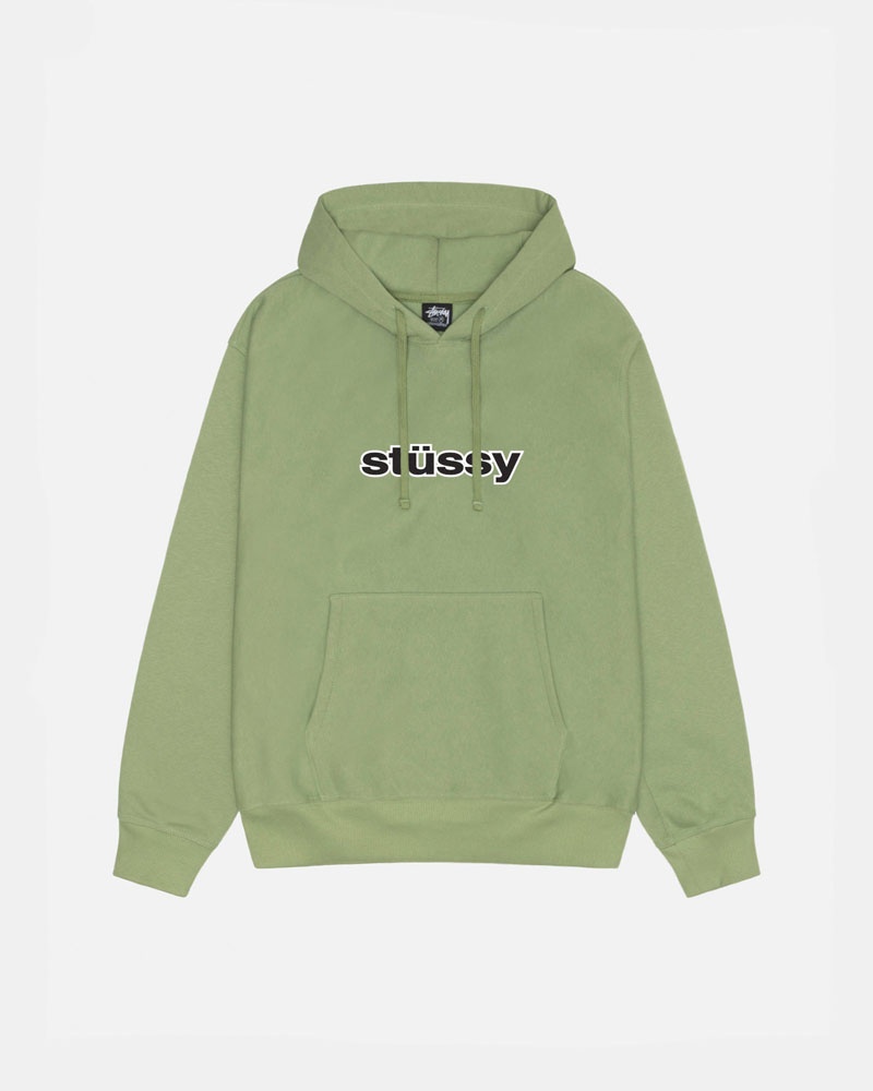 Green Stüssy SS-Link Hoodie | USA MRDTCW765