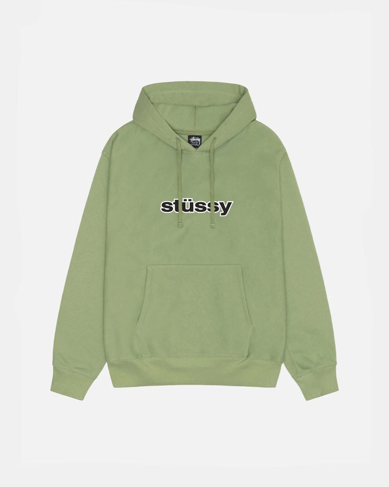 Green Stüssy SS-Link Moss Hoodie | USA IPNRQV268