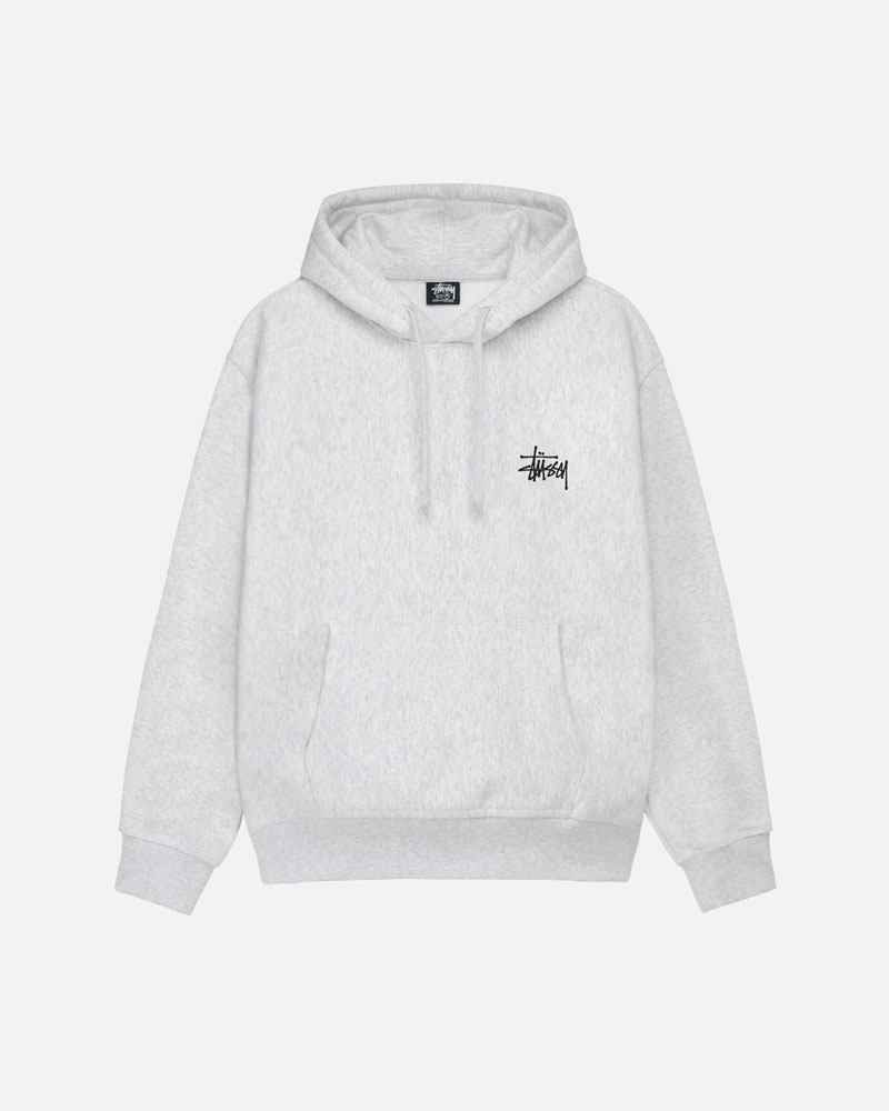 Grey Stüssy Basic Hoodie | USA MESZJP793