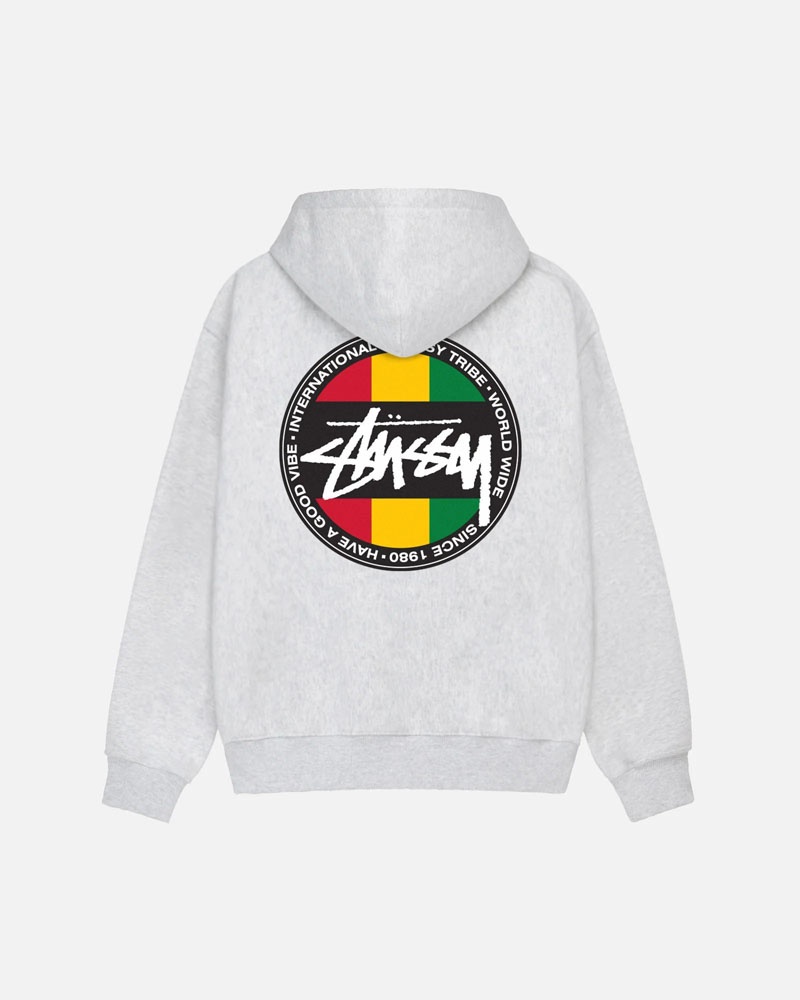 Grey Stüssy Classic Dot Hoodie | USA JNYGAP486