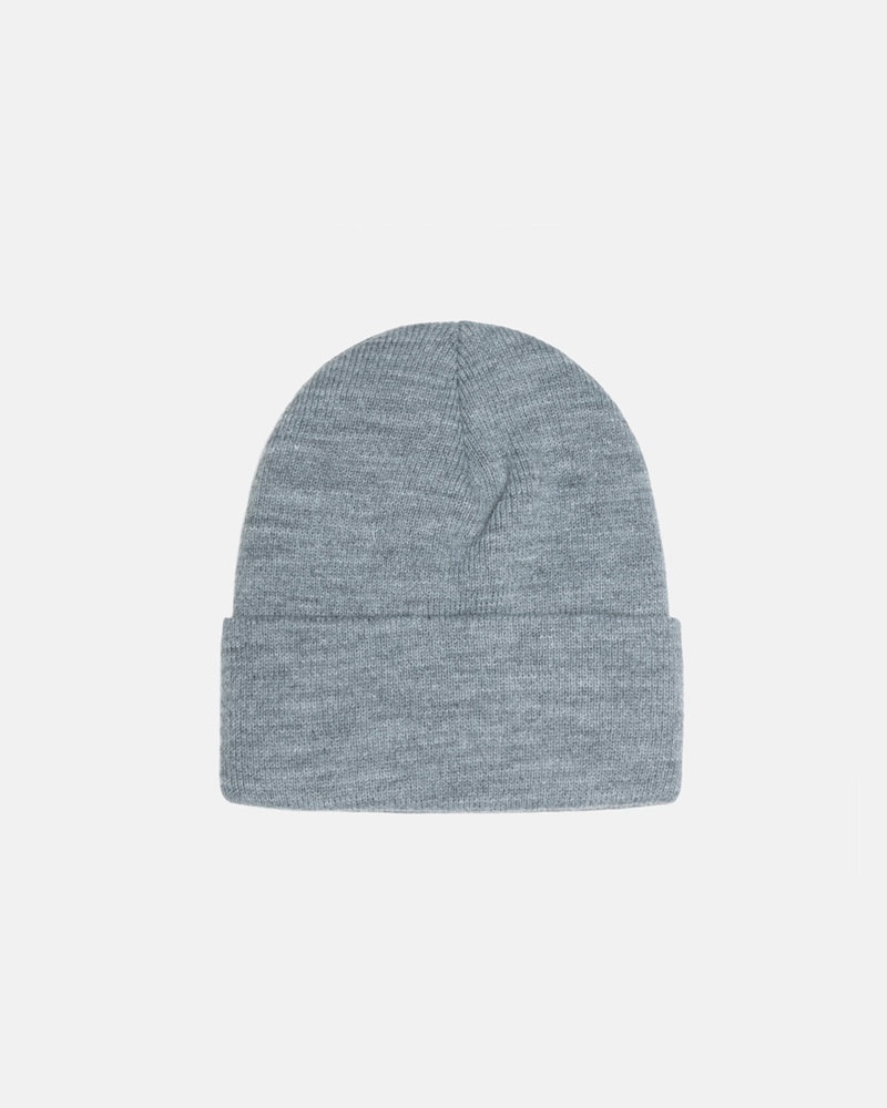 Grey Stüssy Cuff Stock Beanie | USA JMLXSY642