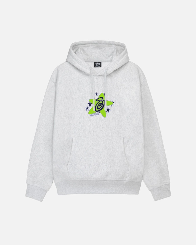 Grey Stüssy Galaxy Hoodie | USA LNCSXP068