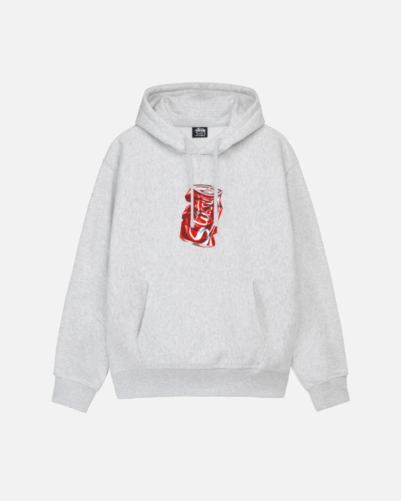 Grey Stüssy Soda Can Hoodie | USA IZEDCA982