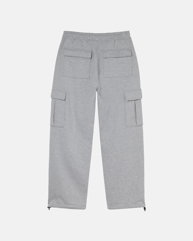 Grey Stüssy Sport Cargo Fleece Pants | USA QTMDAJ694