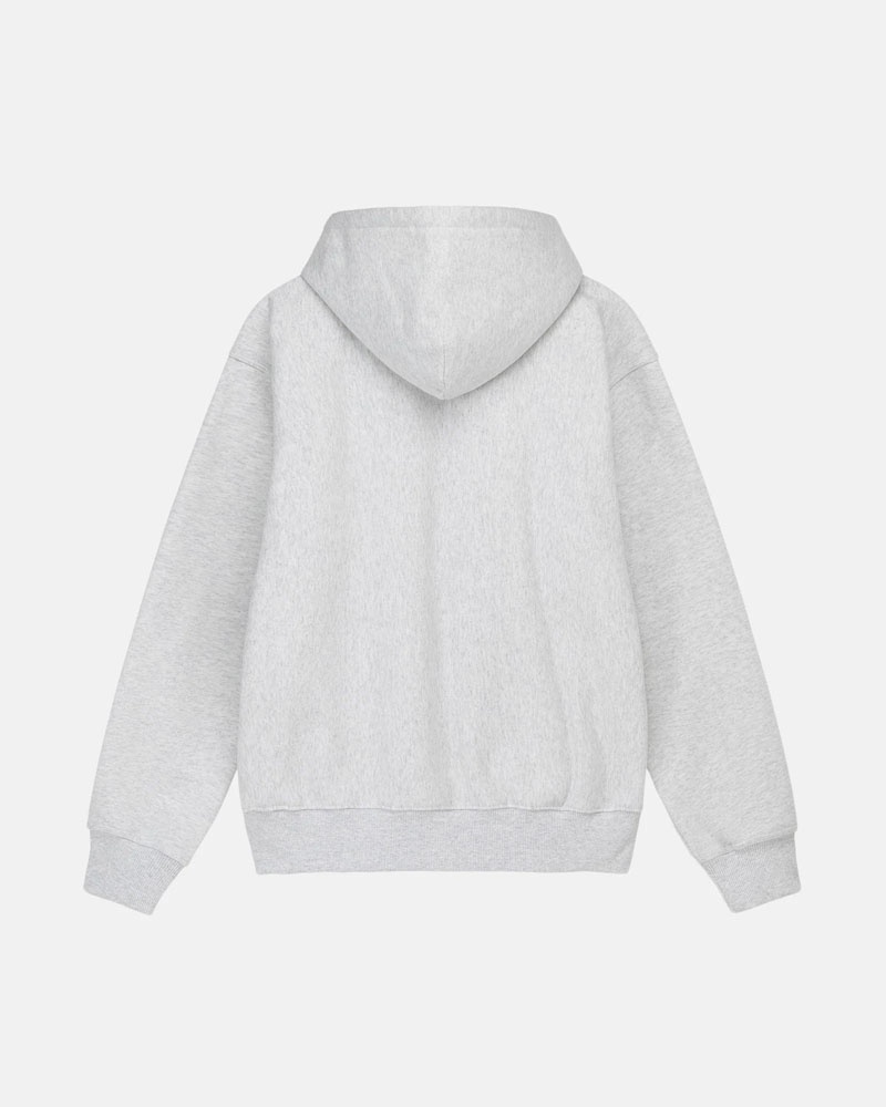 Grey Stüssy Stock Box Hoodie | USA RKGFSD064