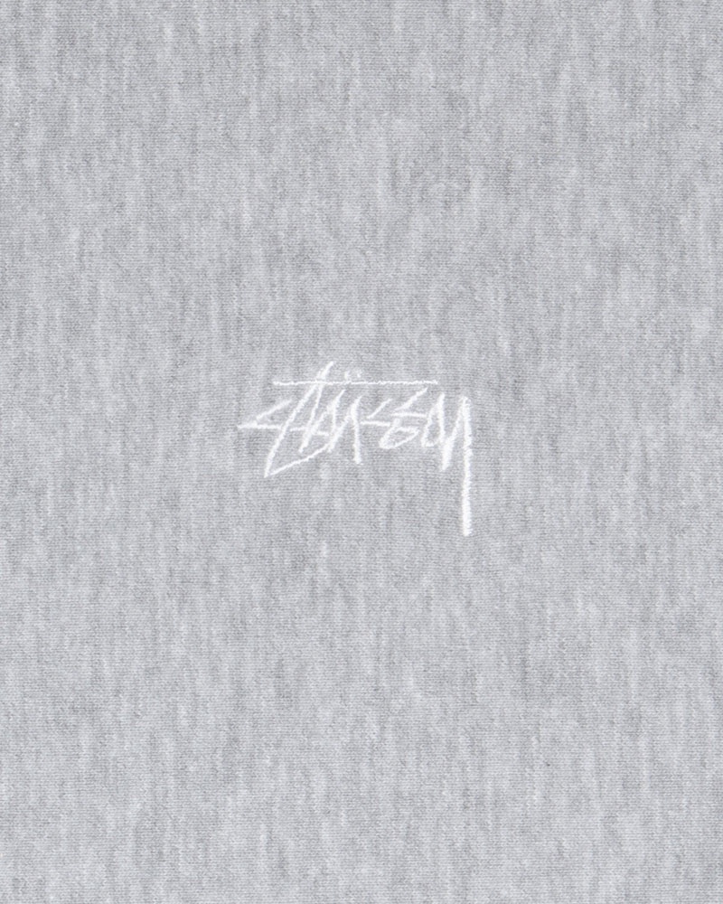 Grey Stüssy Stock Logo Crew Sweatshirt | USA GKANDW738