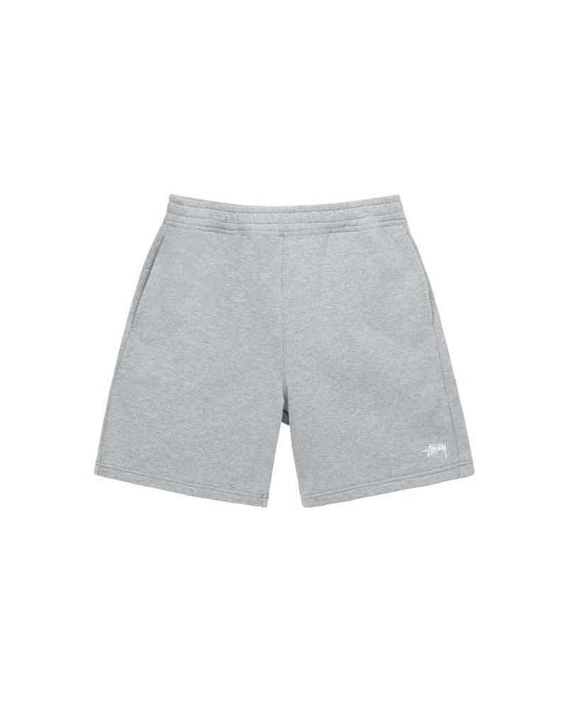 Grey Stüssy Stock Logo Shorts | USA RQYWLM089